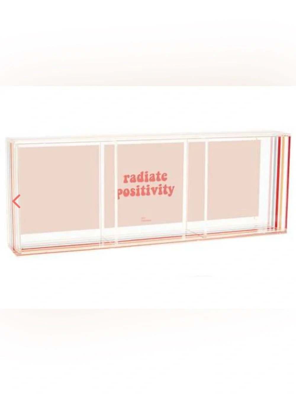 Radiate Positivity Pink Desk Tray from XO, Sienna